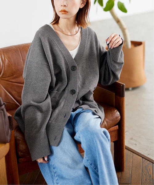 追加》コットンカシミヤビッグカーディガン JOURNAL STANDARD