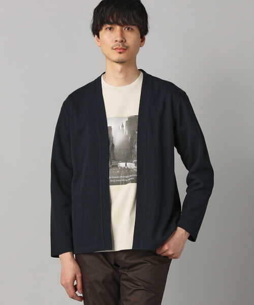 COMME CA MEN（コムサメン） カーディガン 和紙カノコ ハッピ 