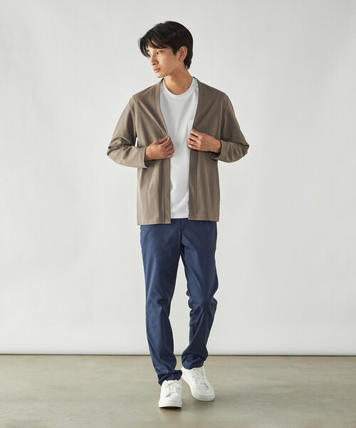 COMME CA MEN（コムサメン） カーディガン 和紙カノコ ハッピ 