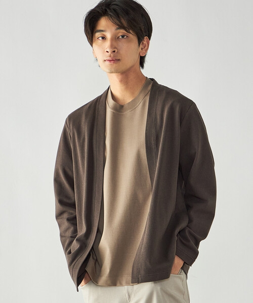 COMME CA MEN（コムサメン） カーディガン 和紙カノコ ハッピ 