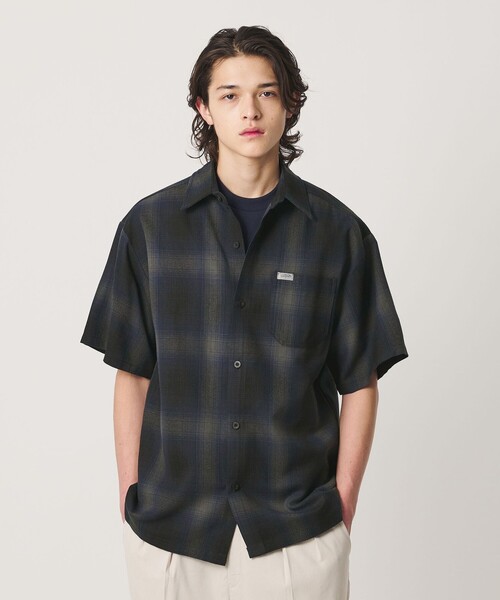 Cal Top（キャルトップ） シャツ 半袖 「CalTop」オンブレ チェック