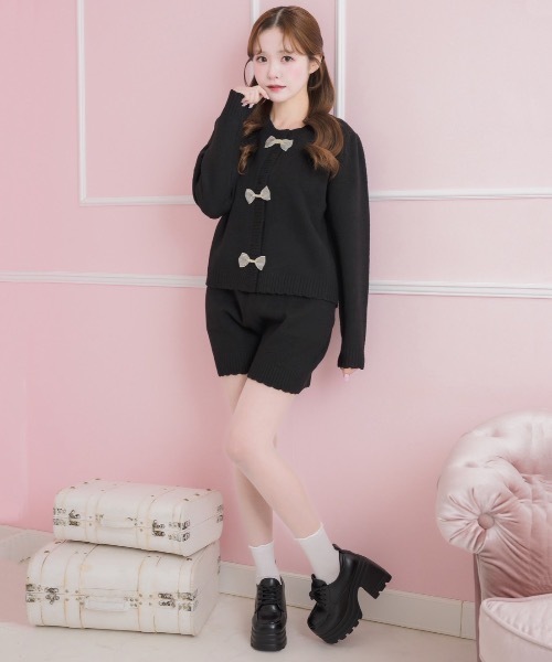 mili meili（ミリー メイリー） セットアップ リボンニット