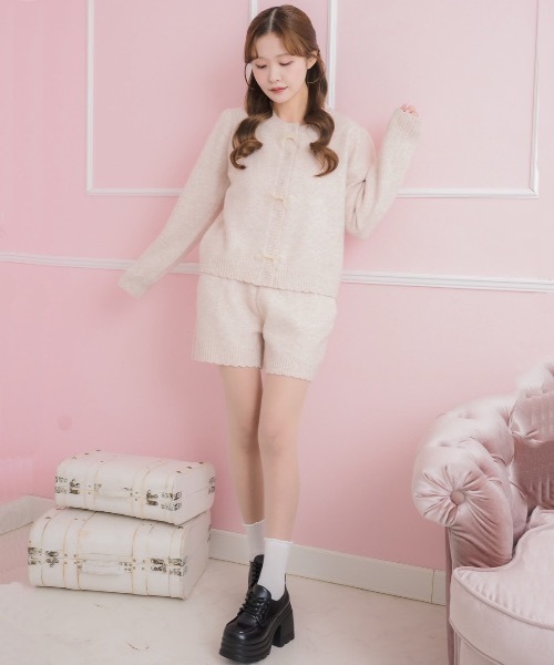 mili meili（ミリー メイリー） セットアップ リボンニット