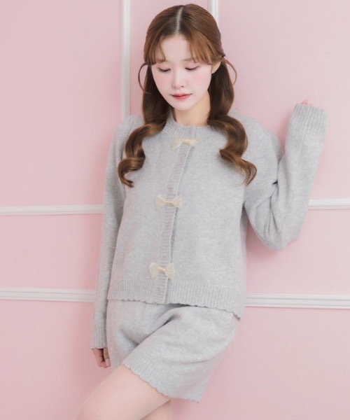 mili meili（ミリー メイリー） セットアップ リボンニット