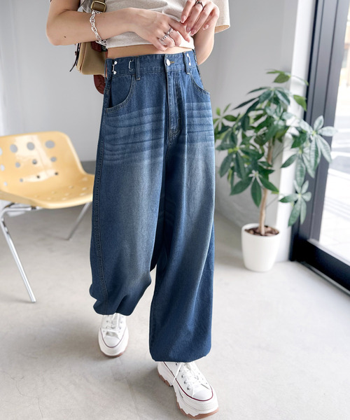 「Java」 デニムパンツ SMALL ブラック レディース_画像4