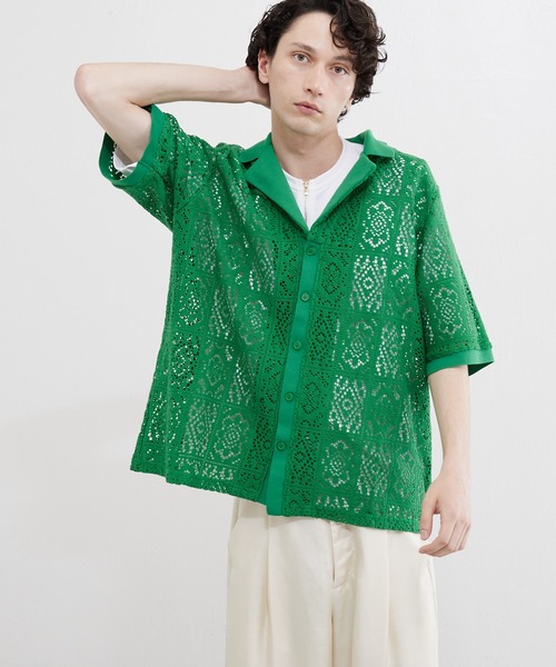 「Lui's」 半袖シャツ SMALL ブラック メンズ_画像3
