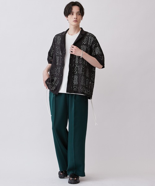 「Lui's」 半袖シャツ SMALL ブラック メンズ_画像7