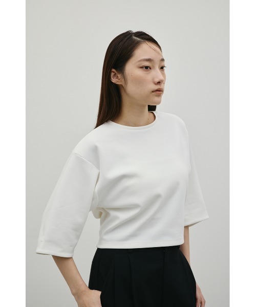 tシャツ ダンボールカットフォルムトップ レディースの画像