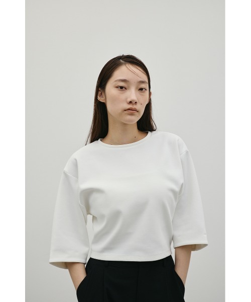 tシャツ ダンボールカットフォルムトップ レディースの画像