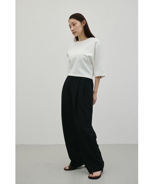 tシャツ ダンボールカットフォルムトップ レディースの画像