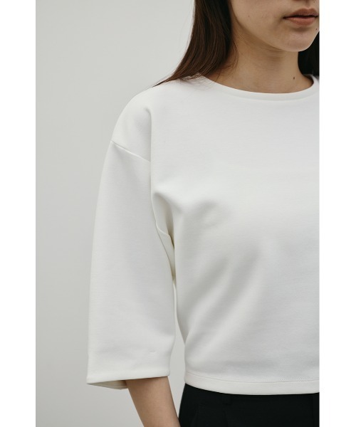 tシャツ ダンボールカットフォルムトップ レディースの画像