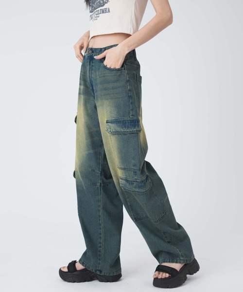 「WEGO」 デニムパンツ SMALL ブルー レディース_画像5