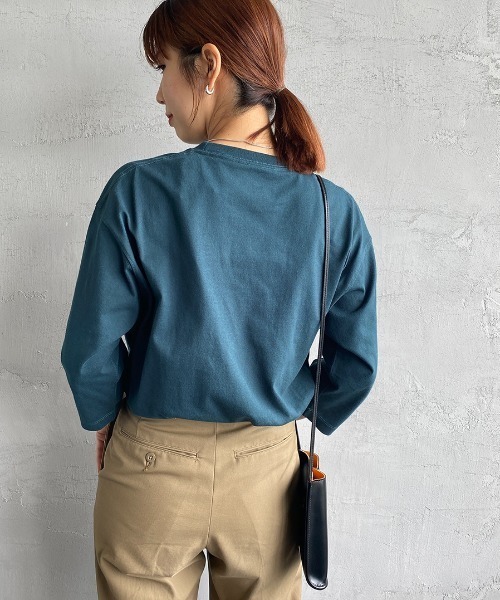 Danton（ダントン） 7分袖カットソー 36 グリーン レディース
