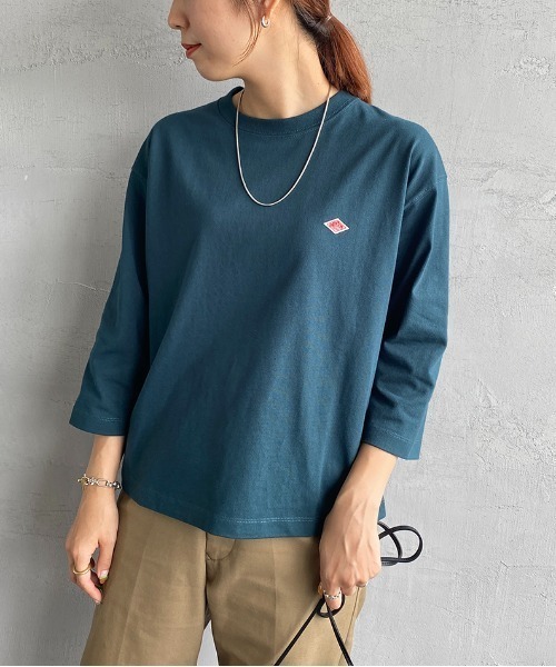Danton（ダントン） 7分袖カットソー 36 グリーン レディース