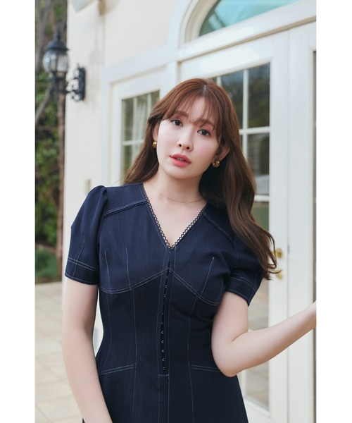 ワンピース Nerea Denim Dressの画像