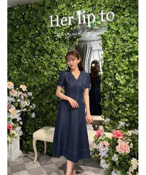 ワンピース Nerea Denim Dressの画像