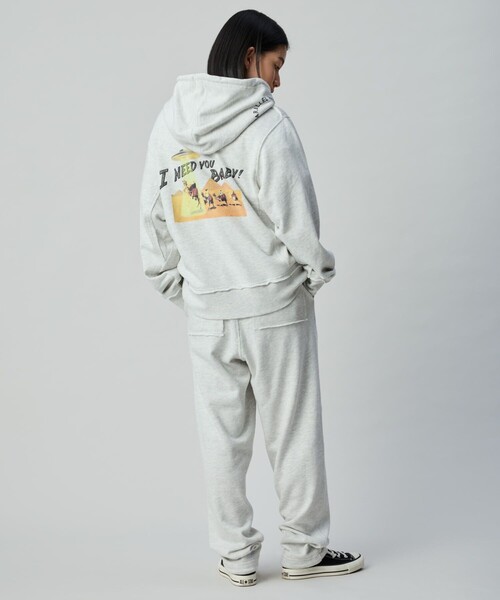 「FREAK'S STORE」 スウェットパンツ MEDIUM グレー メンズ_15