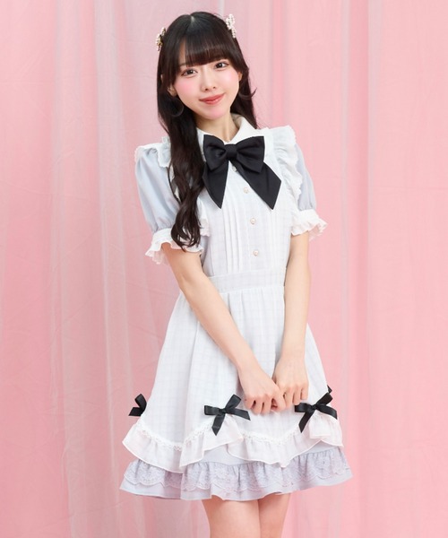 Secret Honey（シークレットハニー） ワンピース 夏 半袖 半袖エプロン