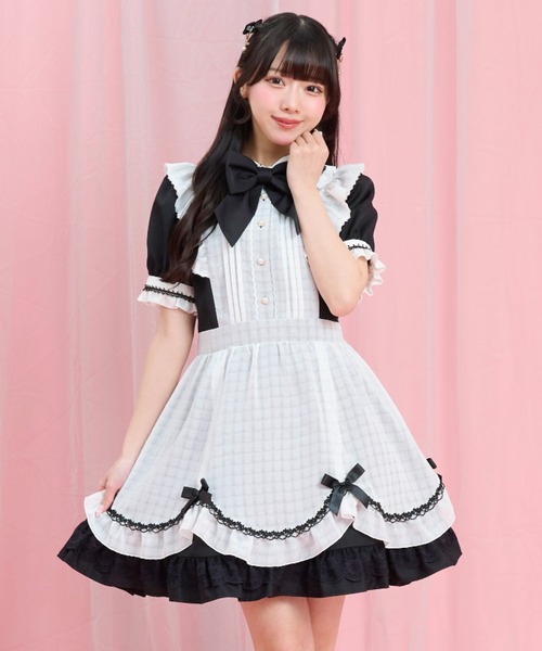 Secret Honey（シークレットハニー） ワンピース 夏 半袖 半袖エプロン