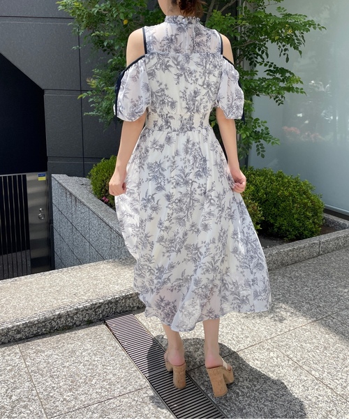 「NOMAE」 半袖ワンピース FREE アイボリー レディース_画像6