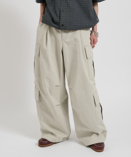 「Perushu」 カーゴパンツ LARGE ネイビー メンズ_画像3