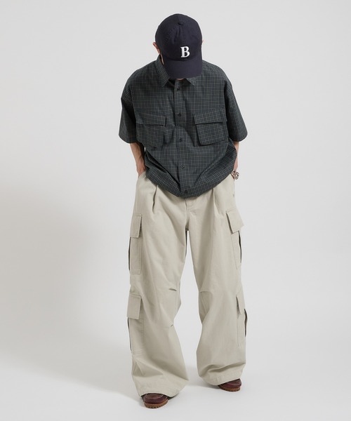 「Perushu」 カーゴパンツ LARGE ネイビー メンズ_画像5