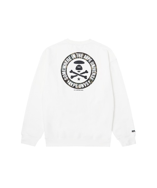 「AAPE BY A BATHING APE」 スウェットカットソー - アイボリー メンズ_画像3