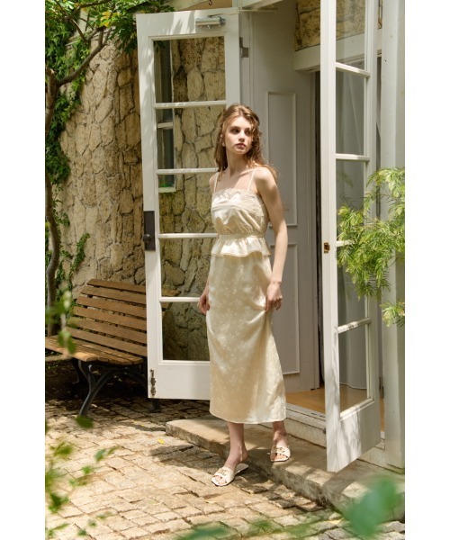 ♡*✨様 eradie エラディエ サテンジャガードキャミソールワンピース ERADIE（エラディエ） ワンピース Satin Jacquard Camisole One-piece