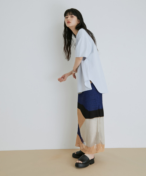 「ADAM ET ROPE'」 フラットサンダル 23.5cm ブラック レディース_画像4