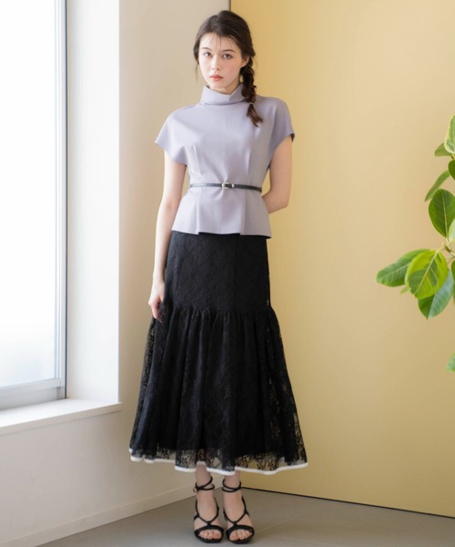 「NOELA」 フレアスカート S サックスブルー レディース_画像5