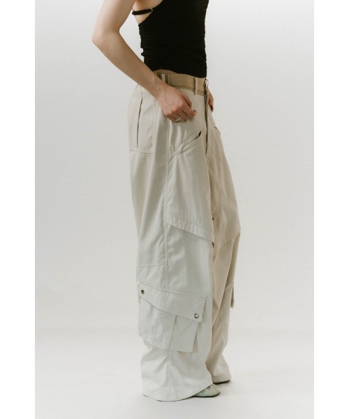 「Knuth Marf」 カーゴパンツ SMALL アイボリー レディース_画像4