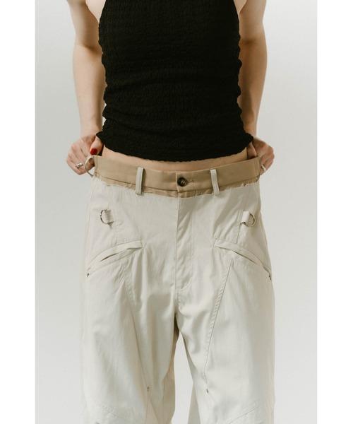 「Knuth Marf」 カーゴパンツ SMALL アイボリー レディース_画像7