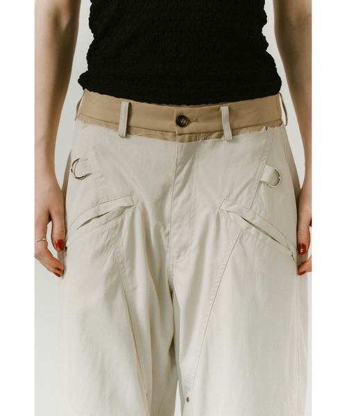 「Knuth Marf」 カーゴパンツ SMALL アイボリー レディース_画像9