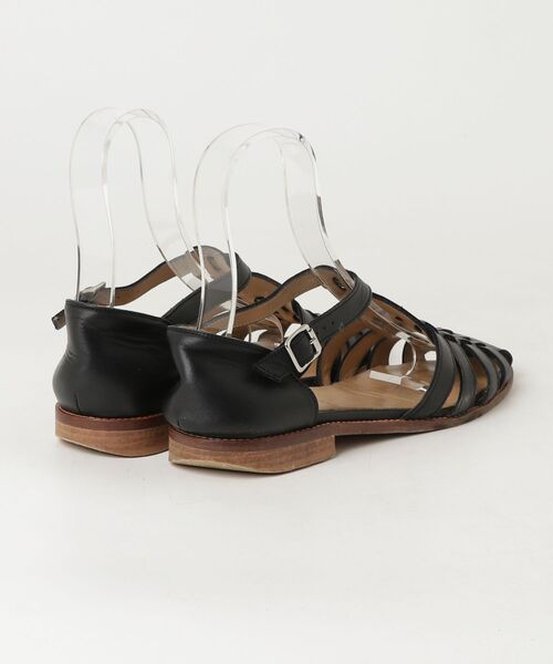 「PASCUCCI」 フラットサンダル 39 ブラック レディース_画像2