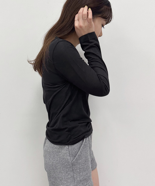 「U by SPICK&SPAN」 長袖カットソー FREE ブラック レディース_画像3
