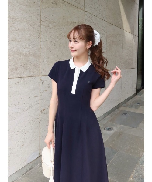 女子半袖ワンピース08-24 Her lip to 半袖ワンピース M ローズ レディース : ZOZOTOWN Yahoo!店
