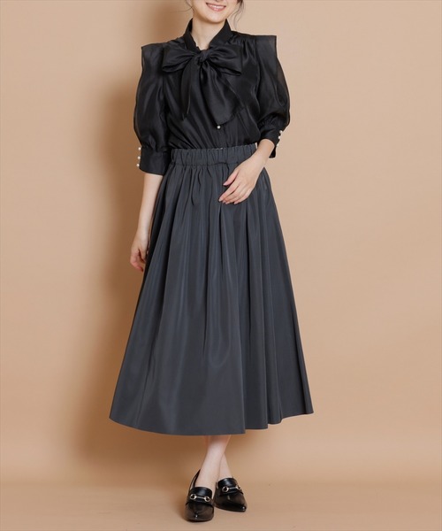 「SWINGLE」 ロングスカート MEDIUM ブラック レディース_画像8