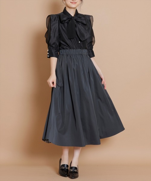 「SWINGLE」 ロングスカート MEDIUM ブラック レディース_画像9