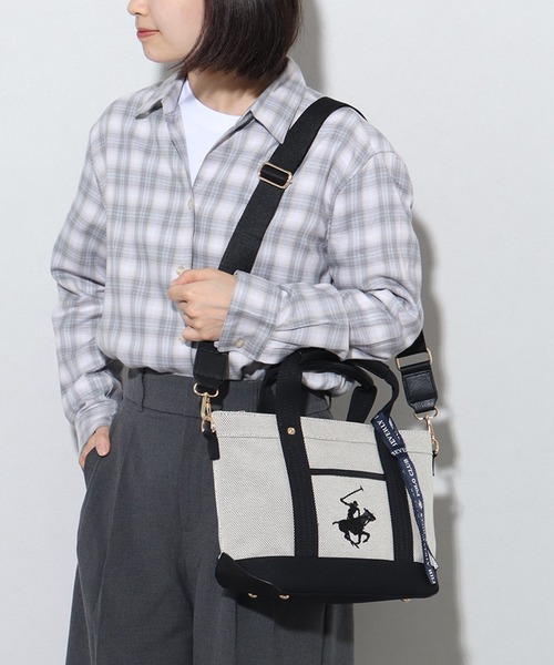 「BEVERLY HILLS POLO CLUB」 2WAYバッグ FREE ベージュ レディース_画像7