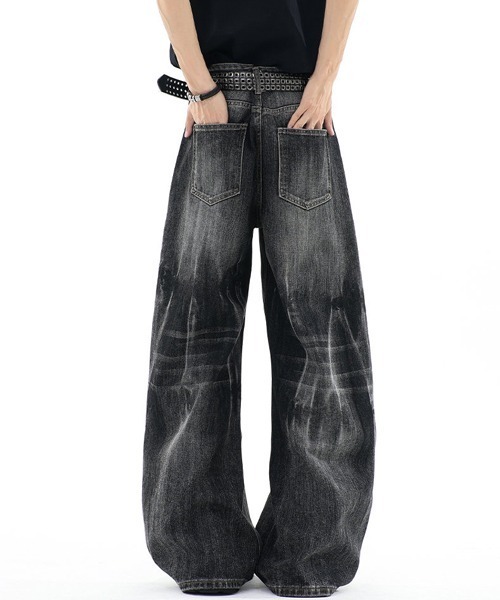 「neos」 デニムパンツ MEDIUM サックスブルー メンズ_画像4