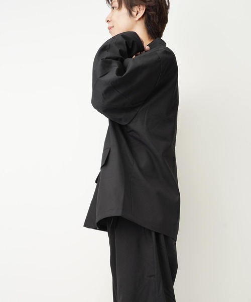 L.G.B. ブラック テーラードジャケット テーラードジャケット】ウールライク裏起毛【送料無料】 BDW4JK