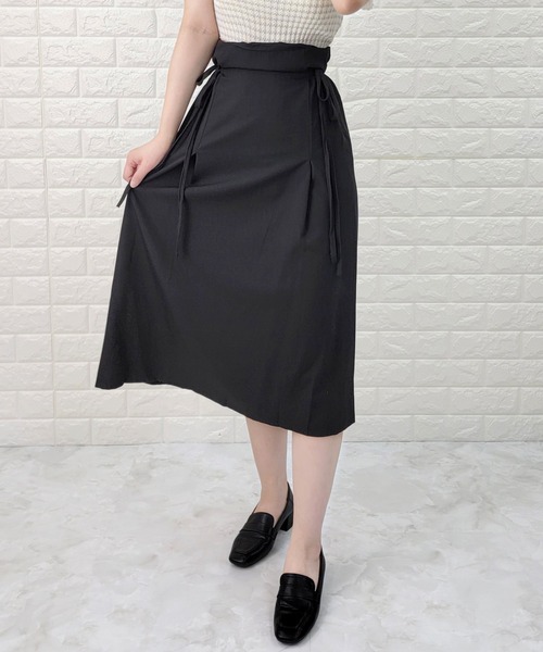 NoDress ブラック スカート リボン レース サイズL サイドレースリボンバルーンロングスカート – レディースファッション