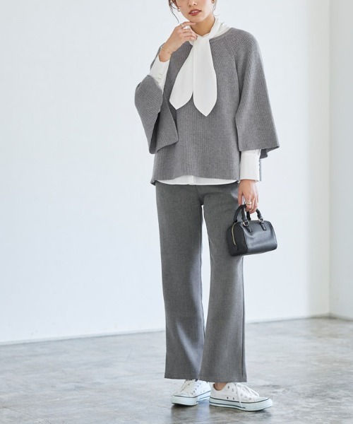 Pierrot（ピエロ） パンツ チェック柄フレアパンツ レディース