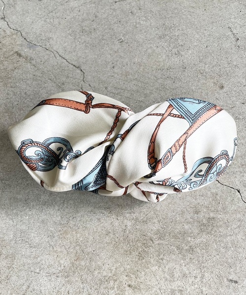 Zoule（ゾーラ） ヘアアクセサリー ゾーラ：scarf bun スカーフ