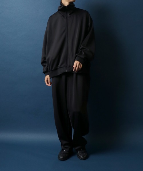 ANPAS ジャージ Wide Silhouette Volume High Neck Track Jacket