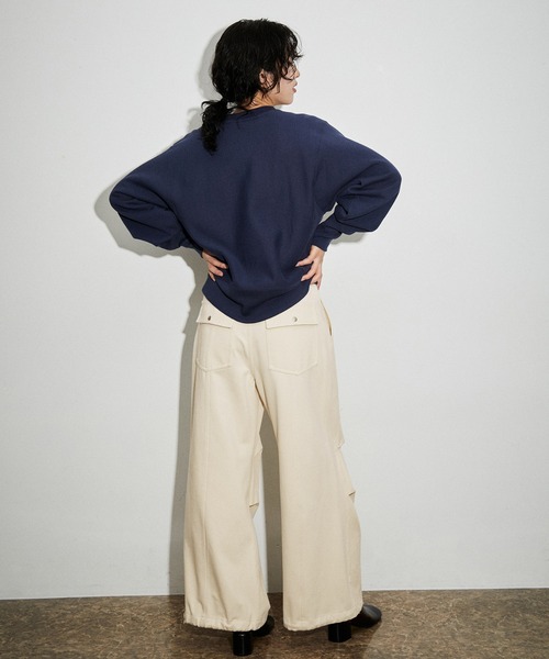 ADAM ET ROPE’ ストレッチベイカーパンツ　36 ADAM ET ROPE' パンツ ストレッチベイカーパンツ レディース