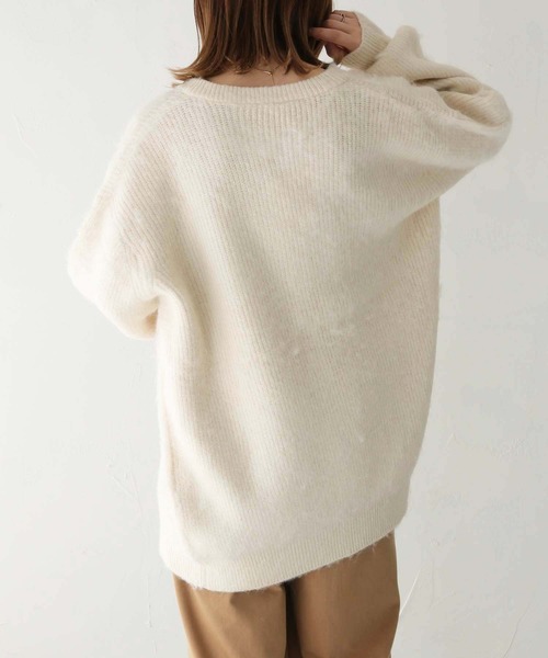 HER CLOSET カーディガン 「shemoshelly」シャギーニット