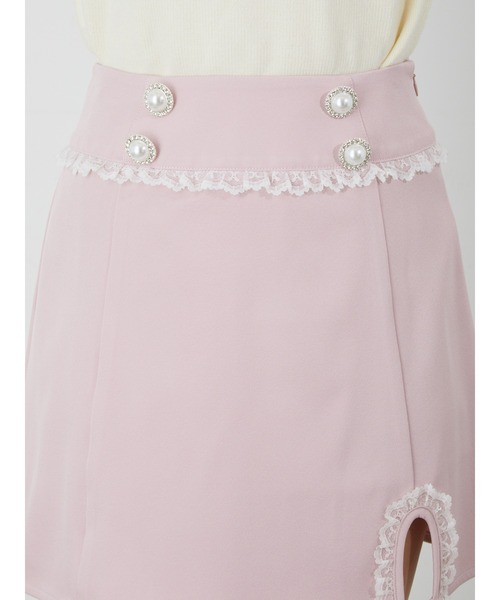 CHANEL ラップ台形スカート ショート丈ピンク 38*QC106 CHANEL ラップ台形スカート ショート丈ピンク 38*QC106 【公式通販】