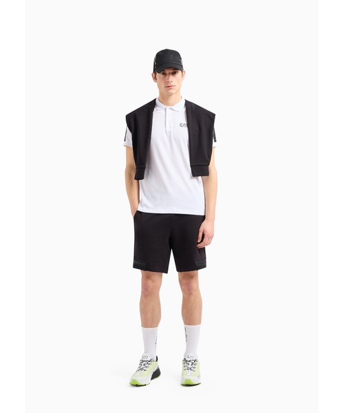 EMPORIO ARMANI EA7 - 新品 EA7 エンポリオアルマーニ モックネック スポーティポロシャツ XL 白 新品 EA7 エンポリオアルマーニ モックネック スポーティ