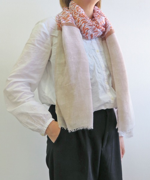 PARKS TOKYO SELECT ストール マフラー （nii）リーフ柄ストール